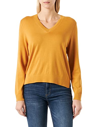 s.Oliver Bernd Freier GmbH & Co. KG Damski sweter z długim rękawem, żółty, 34, żółty, 34