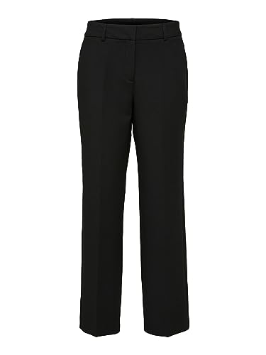 SELECTED FEMME Damskie spodnie tkane, czarny, 42W / 32L
