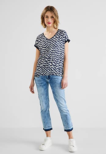 Street One T-shirt damski, Deep Blue, 38