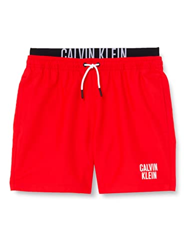 Calvin Klein Podwójny pas dla chłopców średni Wb, Czerwony Cajun, 8-10 lat