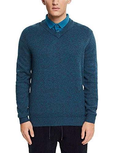 ESPRIT sweter męski, 460/ciemny turquoise, XL