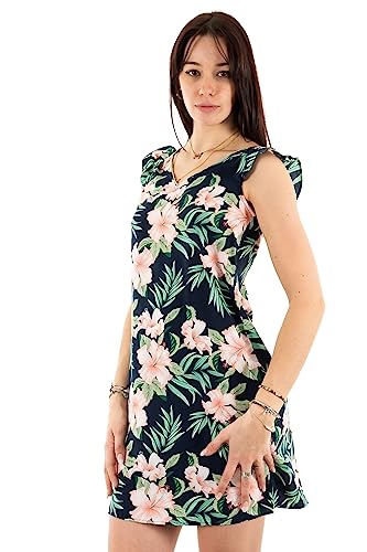 ONLY Damska sukienka Onlsylvie Fr Life S/S Frill Dress PTM sukienka z nadrukiem, Navy Blazer/Aop: Jungle, M
