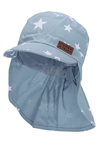 Sterntaler Unisex dziecięca czapka z daszkiem kark gwiazdki czapka dziecięca, błękitna, normalna, błękitny, 53