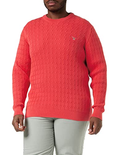 GANT Sweter męski, różowy arbuz, L