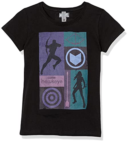 Marvel Koszulka dziewczęca Simple Box, czarna, X-S, Czarny, XS