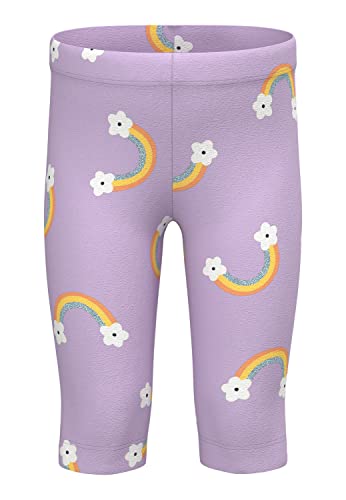NAME IT Dziewczęce legginsy NMFVIVIAN AOP Capri H1, Orchid Bloom/AOP: Rainbow, 92, Orchid Bloom/Aop: tęczowy, 92 cm