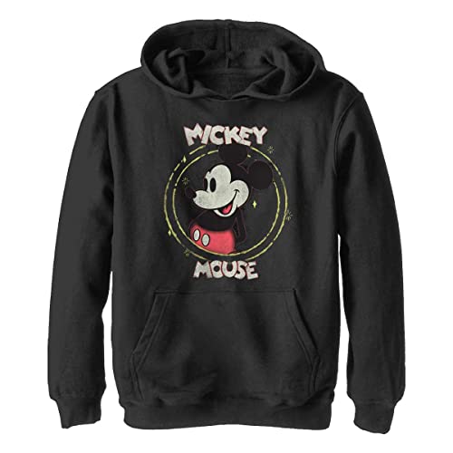 Disney Chłopięca bluza z kapturem Happy Miki, czarna, M, czarny, M