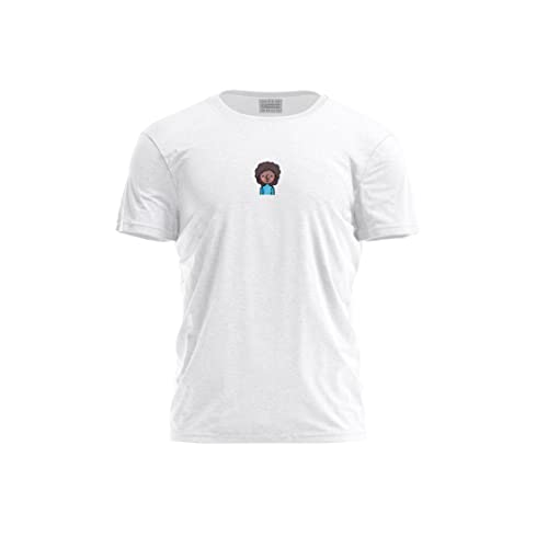 Bona Basics, Męski T-shirt z cyfrowym nadrukiem,% 100 bawełna, biały, na co dzień, męskie topy, rozmiar: M, biały, M