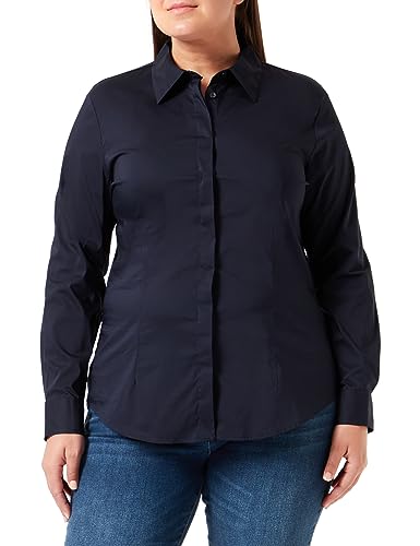 United Colors of Benetton Koszula damska 5awrdq03b, ciemnoniebieska 016, L, Ciemnoniebieski 016, L