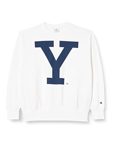 Champion Damska bluza z okrągłym dekoltem Legacy College Powerblend Oversize, biała, S