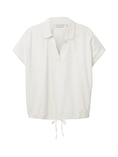 TOM TAILOR Damska 1036690 bluzka, 10315-Whisper White, 42, 10315 - Whisper White, 42