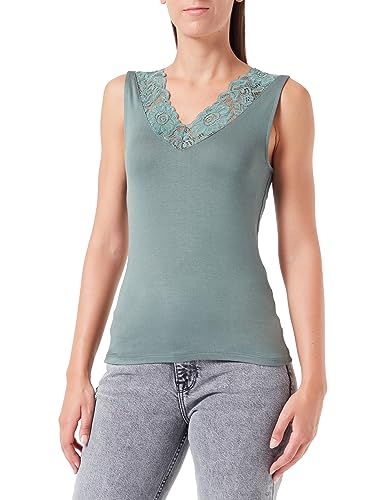 VERO MODA Vmrosa Sl V-Neck JRS Noos Top damski, Ciemny las, L
