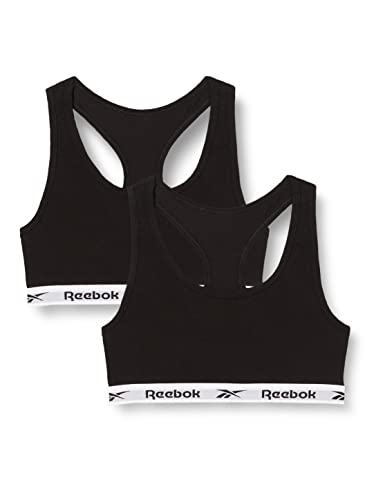 Reebok Damska bluza typu Crop Top Frankie czarny/biały elastyczny T-shirt, czarny/biały, XS