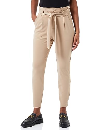 Bestseller A/S Damskie spodnie VMLUCCAEVA HR Paperbag Pant GA NOOS, Silver Mink, XL/34, Silver Mink, 34-XL