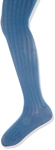 FALKE Rajstopy dziecięce Classic Rib K Ti uniseks, niebieski (Denim 6062), 80-92