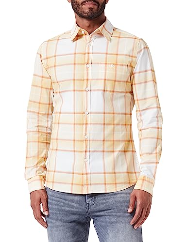 s.Oliver Koszula męska, z długim rękawem, żółta, 3XL, żółty, 3XL
