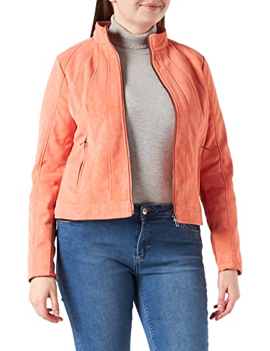 Desigual Damska kurtka Chaq_mar Faux Leather, pomarańczowy, S