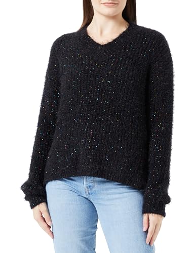 aleva Damski sweter z dzianiny 15609994-AL04, czarny, XS/S, czarny, XS-S