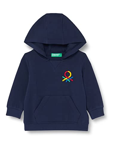 United Colors of Benetton Chłopięca bluza z kapturem, Blu 252, 3 Miesiące