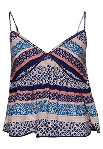 Superdry Vintage Tiered Cami Top Koszula damska, Drukuj liniowy Geo Border, 34