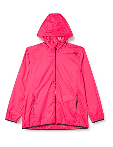 top CMP Damska kurtka polarowa Hood Knit Tech melanżowa z rowerem, Boy, Bluish Mel-Bianco, 164, truskawka, 50