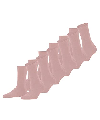 FALKE Kobiety Skarpety Happy 6-Pack W SO Bawełna jednokolorowe 6 Pak, Różowy (Blossom 8645), 39-42