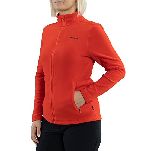 VIKING Tesero Lady damska bluza polarowa, materiał Polartec, trekking i outdoor, ciepła, wygodna, antystatyczna, wielofunkcyjna, wygodna, przyjazna dla środowiska, czerwony (Fiery Red), S