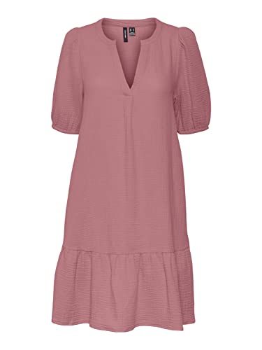 VERO MODA Sukienka damska VMNATALI 2/4 ABK, Nostalgia Rose, S, Nostalgia Rose, S