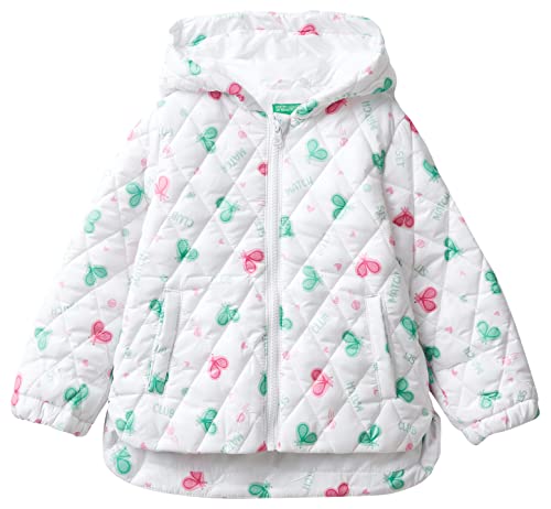 United Colors of Benetton torba na półsezon dla dziewczynki, Fantazyjna biel 66y, 90