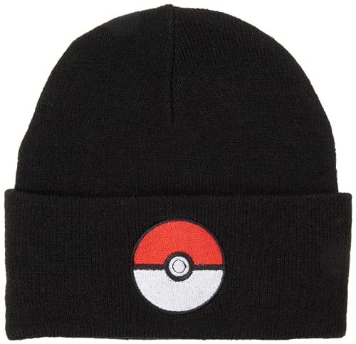 Bestseller A/S NKMSKJALM Pokemon KNITHAT Box Sky czapka z dzianiny, czarna, 51/52, Schwarz