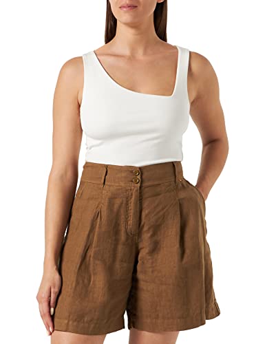 BOSS Damskie spodnie C_taweta Flat, Open Beige280, 32