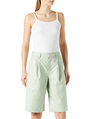 JACK & JONES Damskie szorty Jjxx Jxpearl Leather Hw Noos krótkie skórzane spodnie bermudy, Almost Aqua, S