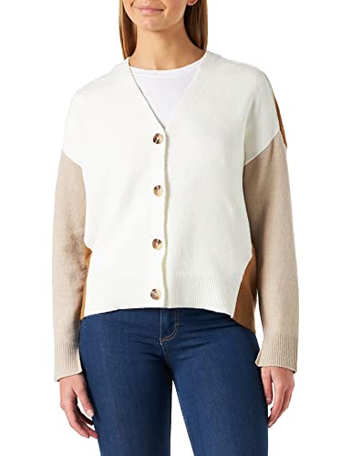 s.Oliver Damski kardigan z dzianiny, biały, 44