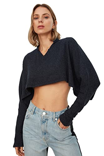 Trendyol Damska bluza w kolorze granatowym, rozmiar XL (DE)