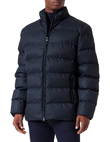 Geox Męska kurtka M LEVICO, Sky Captain/Black, 46 (DE)