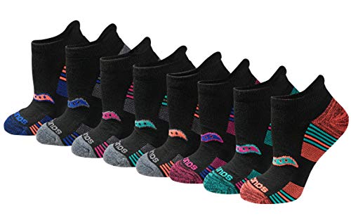 Saucony Damskie skarpety Performance Heel Tab Athletic (8 i 16 par), różne ciemne (8 par), Różne ciemne (8 par)