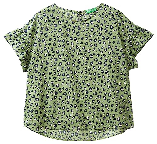 United Colors of Benetton Koszula damska, jasnozielony, wzór: 78p, XS