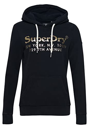 Superdry Vintage Venue Interest Hood Bluza damska, Czarny, 34