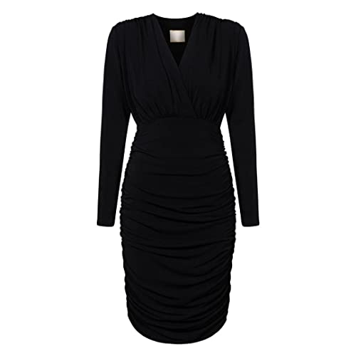 Swing Fashion Jackson elegancka sukienka ołówkowa, sukienka biznesowa, sukienka z etui, odświętna sukienka na imprezę, koktajlowa, krótka sukienka, sukienka mini, obcisła sukienka, długi rękaw,