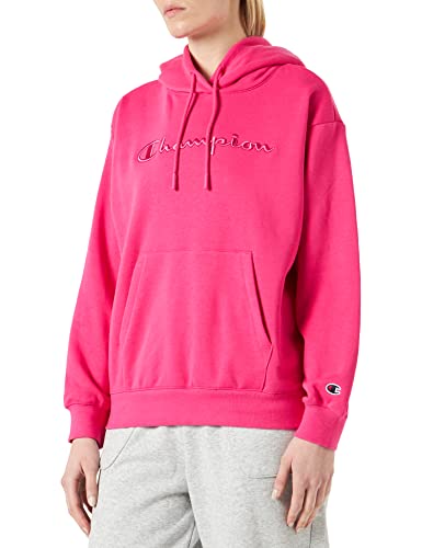 Champion Damska bluza z kapturem Rochester 1919, z logo, fuksja (Fpl), S, fuksja (Fpl), S