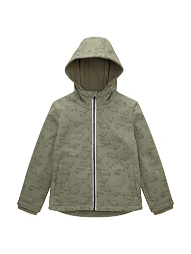 TOM TAILOR Chłopcy Kurtka 1035975, 31644 - Olive Blue Outlined Dino Aop, 92-98