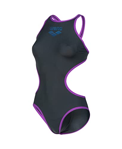 ARENA One Biglogo kostium kąpielowy dla kobiet, purpurowy asfaltowy, 28