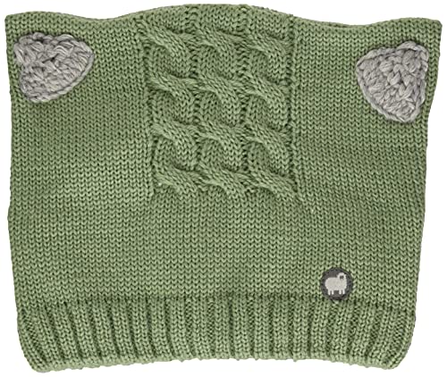 Sterntaler Niemowlęta dziewczynka czapka dziergana uszy czapka, zielony, 53 cm