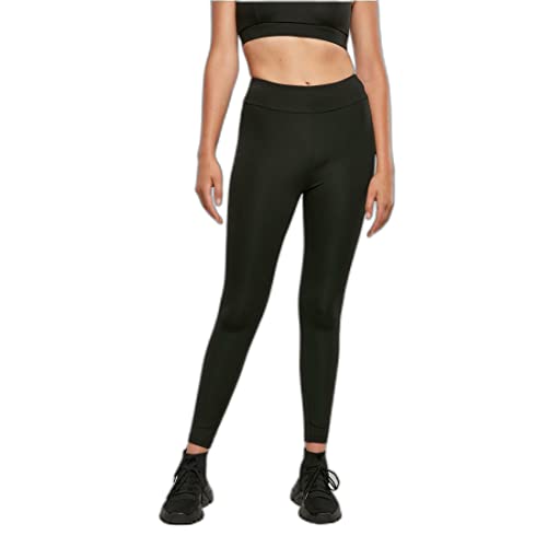 Urban Classics Damskie legginsy z wysokim stanem z recyklingu, Czarny, XL