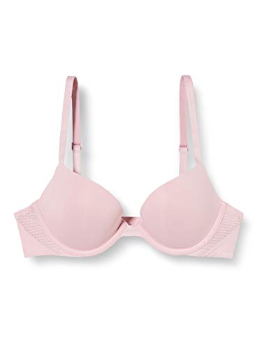 Calvin Klein Damski biustonosz push up plunge, Echo Różowy, 65D