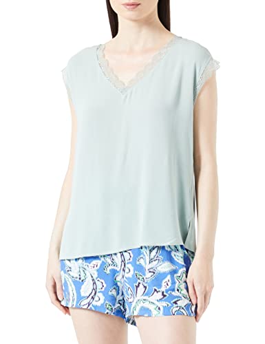 Bestseller A/S Damskie OnlJasmin S/S V-Neck LACE NOOS PTM Top, Jadeite, XXS, Jadseite, XXS
