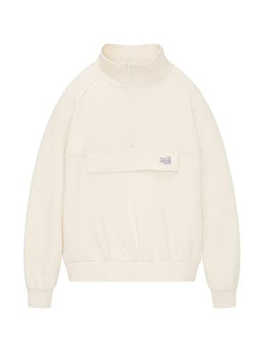 TOM TAILOR Dziewczęta Bluza dziecięca Troyer 1033145, 24018 - Light Almond, 128