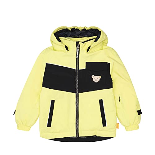 Steiff Chłopięca Mini Classictec kurtka wierzchnia, limonkowy (Sunny Lime), 104