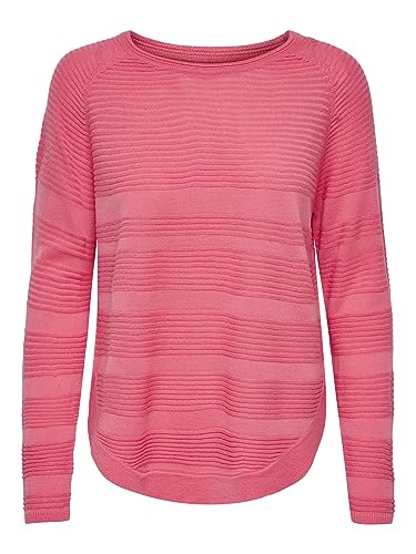 ONLY Damski sweter z dzianiny, jednokolorowy, Sun Kissed Coral, XL