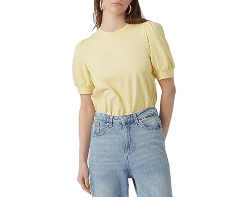 VERO MODA Damska koszulka VMKERRY 2/4 O-Neck TOP VMA JRS NOOS, Lemon Meringue, XS, Lemon Meringue, XS